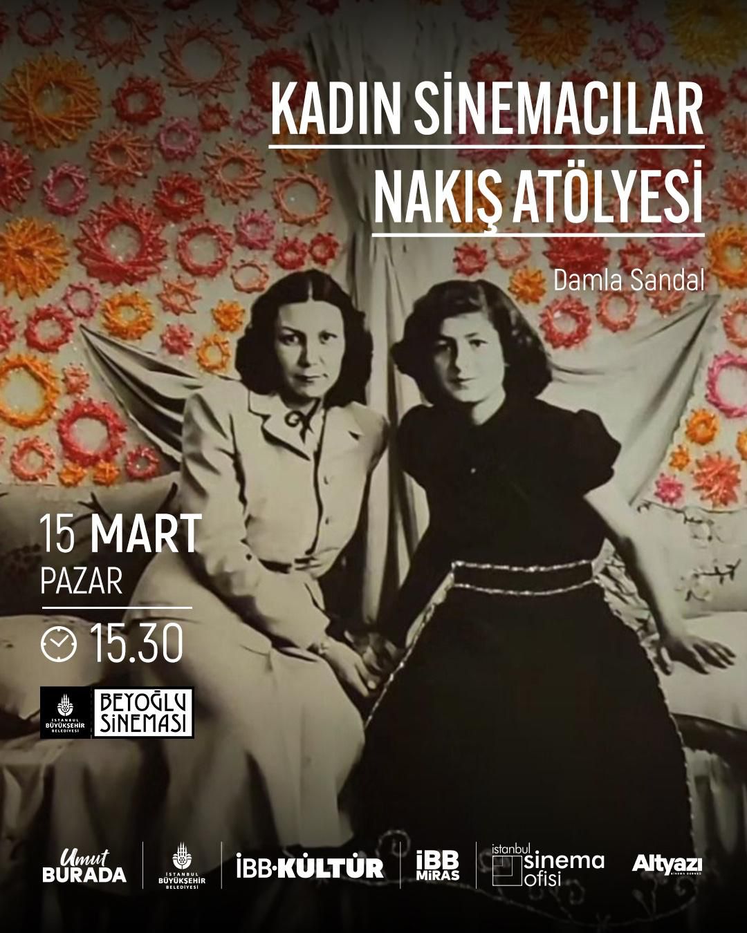 Beyoğlu Sineması’nda ‘Damla Sandal ile Nakış Atölyesi’